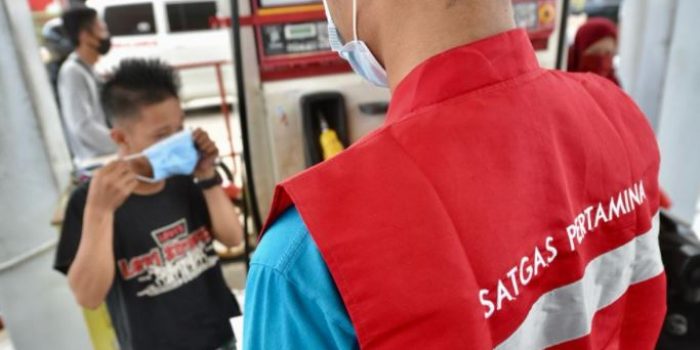 pertamina masker gempa sulbar