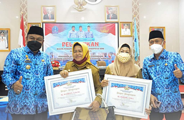 Pengukuhan Dewan Pengurus Korpri Unit Kabupaten Bone Periode 2020-2025