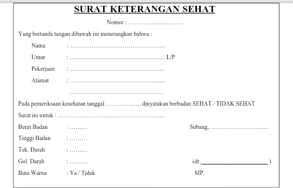 Download 91+ Contoh Surat Keterangan Sehat Terbaik Gratis