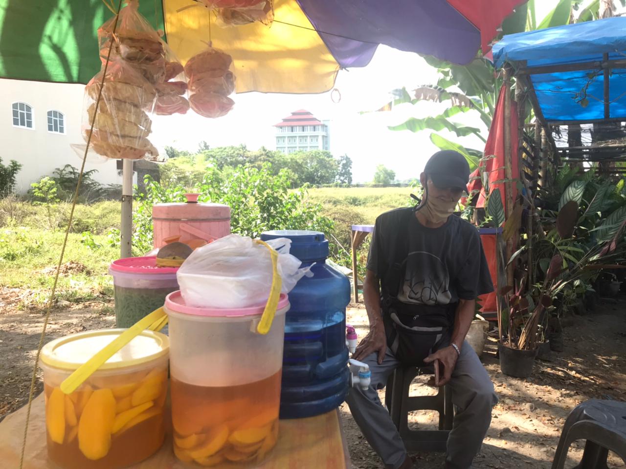 Pedagang Es Cendol Malino bukabacaid