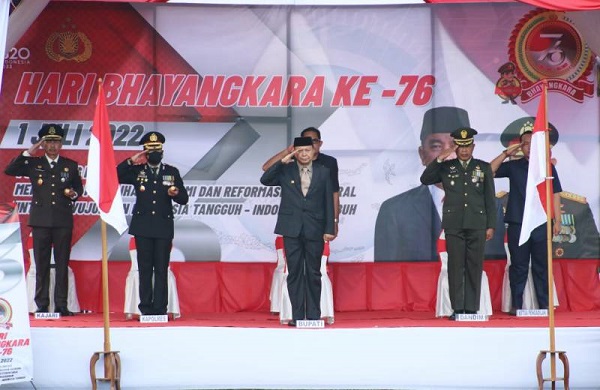 pesan ketua dprd selayar di HUT Bhayangkara ke-76 untuk Jajaran Kepolisian