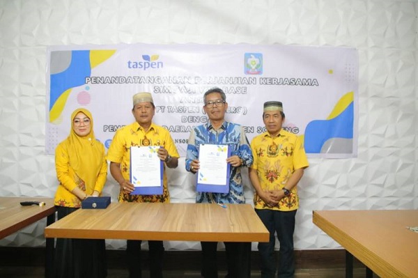 PT. Taspen Teken MoU SIMGAJI Web Base dengan Pemkab Soppeng