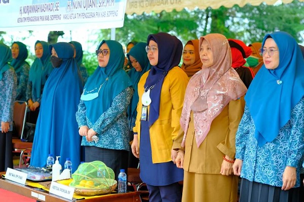 TP PKK Soppeng Gelar Lomba Senam Cuci Tangan