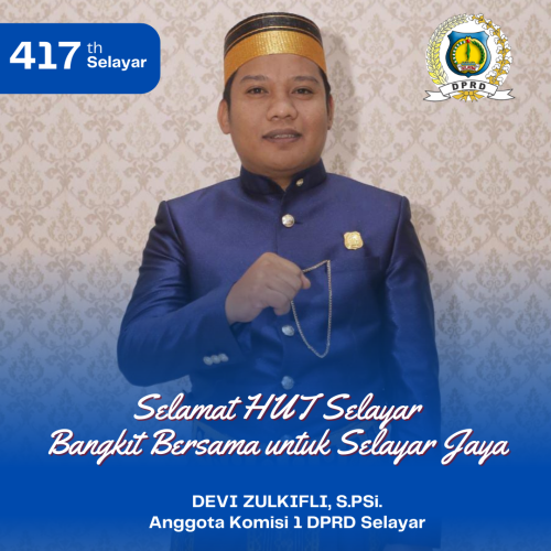 Ucapan Hari Ulang Tahun ke-417 Selayar