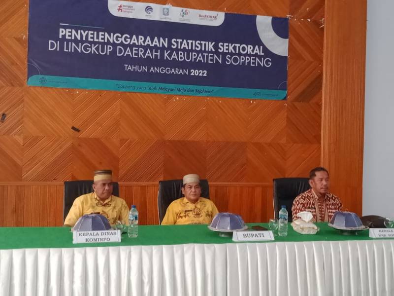 Peroleh Data Statistik, Diskominfo Gelar Penyelenggaraan Statistik Sektoral di Lingkup Pemkab Soppeng