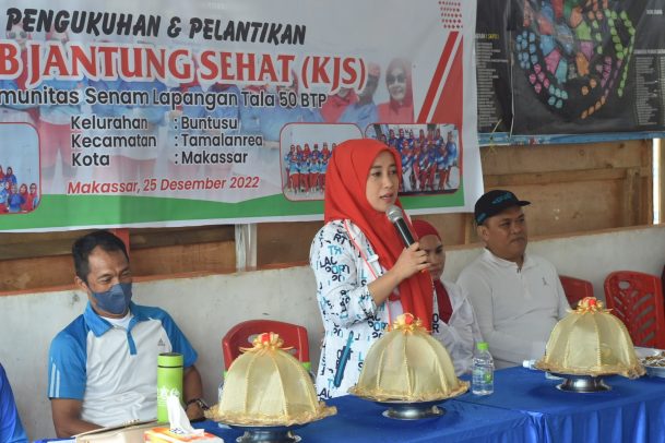 Pelantikan dan Pengukuhan Pengurus Klub Jantung Sehat Komselat50 BTP Kota Makassar oleh Yayasan Jantung Indonesia Sulsel, Minggu (25/12/2022)