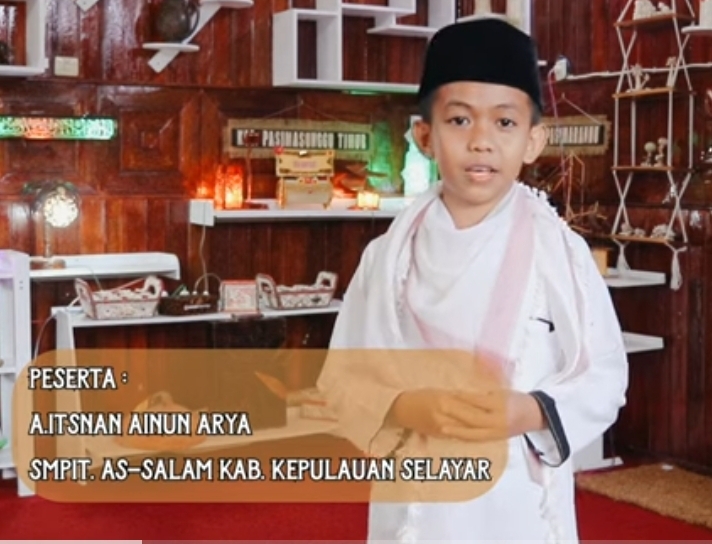 Andi Itsnan Ainun Arya, Peserta Lomba Da'i Cilik Asal Selayar