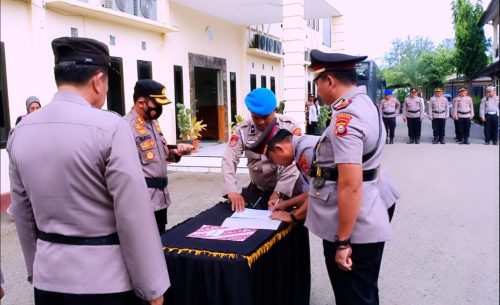 Kapolres Selayar Pimpin Sertijab Kapolsek Benteng dan Kasat Intelkam