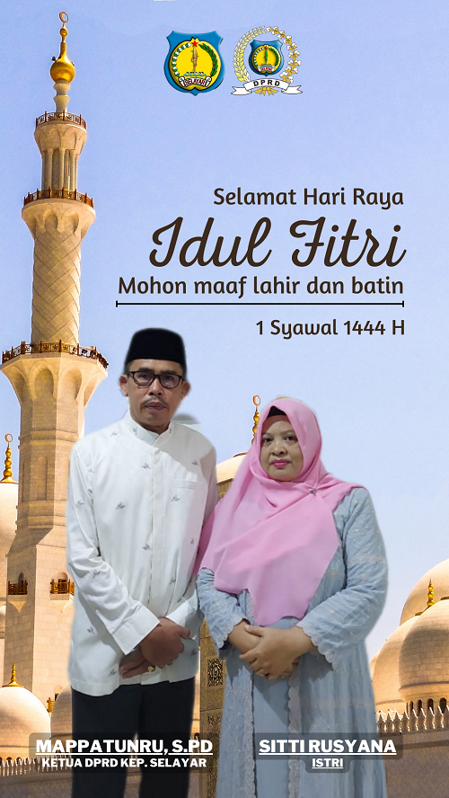 UCAPAN IDULFITRI DPRD SELAYAR