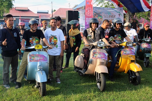 Wabup Saiful Arif Buka Event Scooter Day #2 Sekaligus Lepas Peserta Rolling Thunder