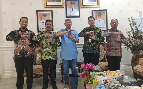 Bupati Basli Ali Terima Kunker Kepala BPS Sulsel