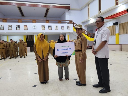 BPJS Ketenagakerjaan Selayar Salurkan Santunan Kematian untuk 2 ASN dan Non ASN