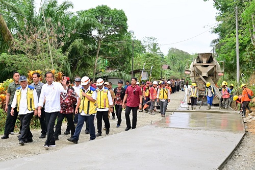 Jokowi Tinjau Progres Penanganan IJD di Penajam Kaltim