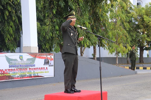 Pemkab Selayar Peringati Hari Kesaktian Pancasila, Dandim Letkol Inf Nanang Agung Wibowo Jadi Irup