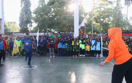 Bupati Basli Ali Buka Turnamen Sepak Takraw Antar Pelajar