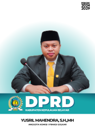 Anggota Komisi I DPRD Kabupaten Kepulauan Selayar, Yusril Mahendra, S.H.,MH