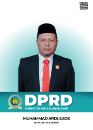 Wakil Ketua Komisi III DPRD Selayar Muhammad Ardi